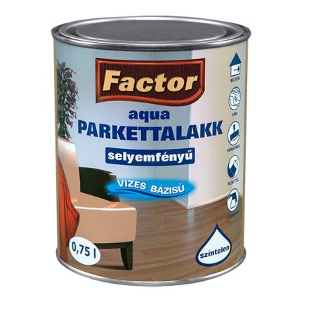 Factor aqua parkettalakk selyemfényű 0.75 l