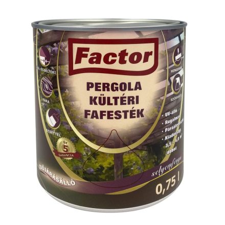 Factor Pergola Holzlasur Für Den Aussenbereich Weiss 0,75 L