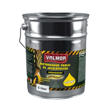 Valmor safe floor and marking paint black 5 l