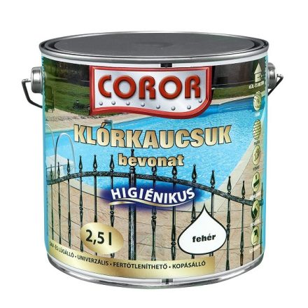 Coror klórkaucsuk bevonat fehér 2.5 l