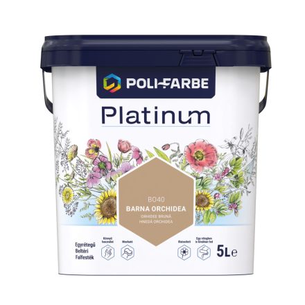 Polifarbe platinum barna orchidea bo40 5 l