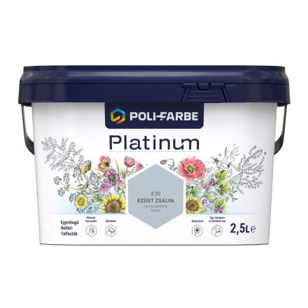 Polifarbe platinum ezüst zsálya e20 2.5 l