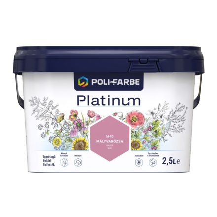 Polifarbe platinum mályvarózsa m40 2.5 l