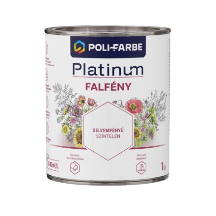 Polifarbe Platin-Wandfarbe Farblos 1 L