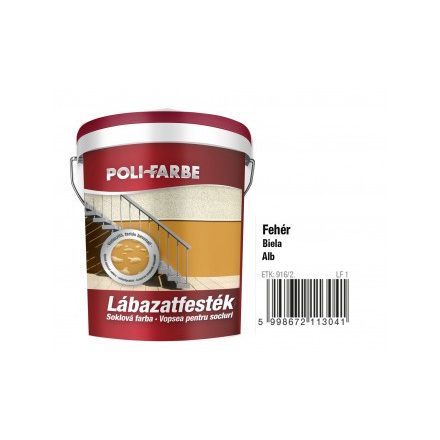 Polifarbe lábazatfesték fehér 1 l