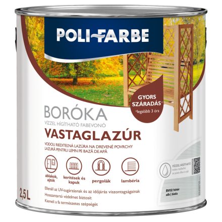 Boróka lazúr fehér 2.5 l